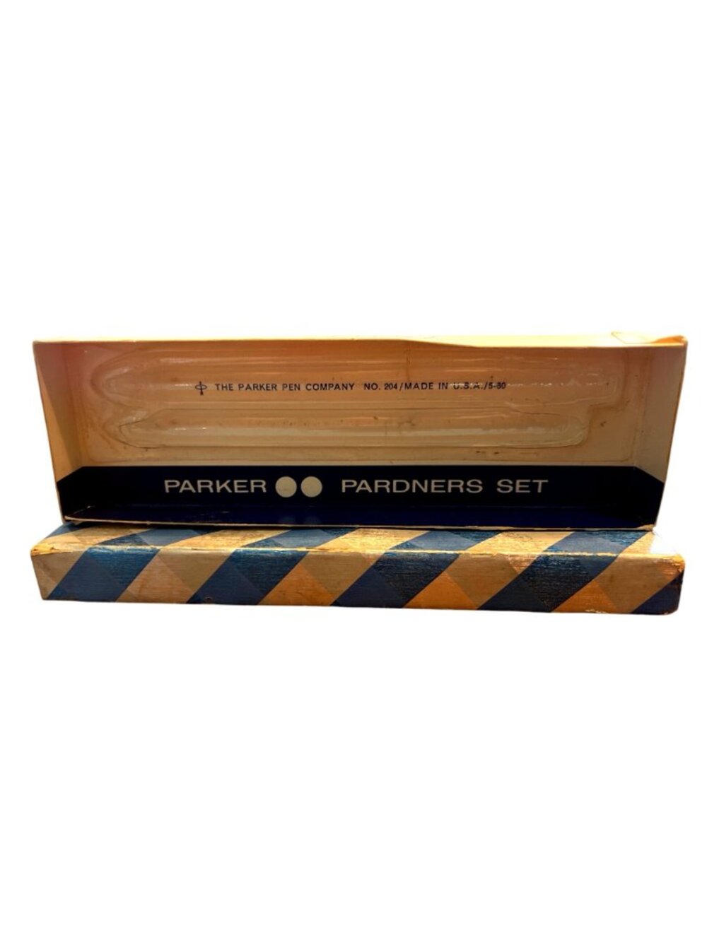 Vtg Parker Jotter Pardners Set  Ballpoint Pen Mechanical Pencil Blue Made In USA - Picture 4 of 4